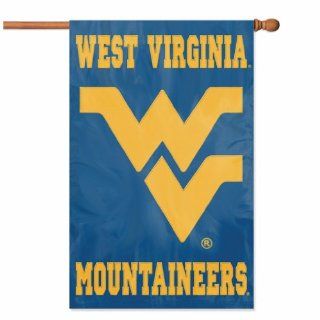 West Virginia Mountaineers NCAA Applique Banner Flag ": Sports & Outdoors