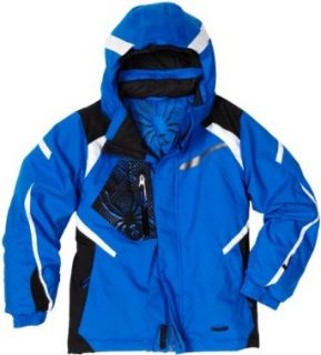 Spyder Infant/Toddler Boy's Mini Leader Jacket, Alpine/Black/White, 4 : Skiing Jackets : Sports & Outdoors