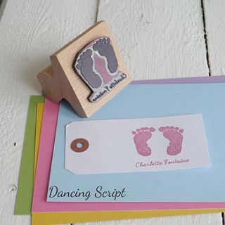 personalised child's rubber stamp by english stamp