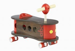 abc chocolate trenino 'ride on' vintage toy by the secret play company
