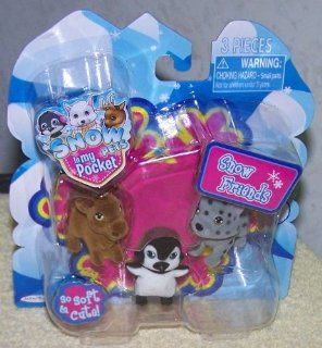 Snow In My Pockets Pets Penguin Moose Snow Leopard: Toys & Games