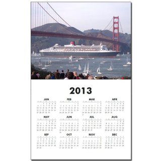 CafePress Queen Mary 2 under the Golden Gate Bridge Calendar Calendar Print   Standard   Wall Calendars