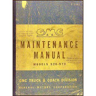 1950 1953 GMC 520 970 Repair Shop Manual Original Heavy Duty Trucks: GMC: Books