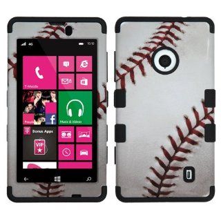 MYBAT Baseball Sports Collection/Black TUFF Hybrid Phone Protector Cover for NOKIA 521 (Lumia 521): Cell Phones & Accessories