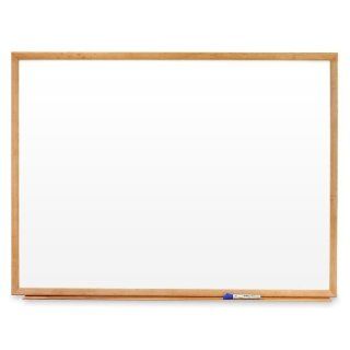 Quartet S573   Standard Dry Erase Board, Melamine, 36 x 24, White, Oak Finish Wood Frame QRTS573 : Office Products