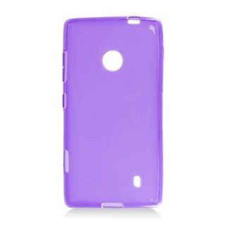 For T Mobile Nokia Lumia 521 Windows Phone 8 TPU Case Transparent Checker Purple: Everything Else
