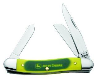 Case Cutlery 15716 Medium Stockman Smooth John Deere Green Over Yellow Dyed Synthetic Handle: Home Improvement