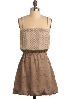 Taupe Opera Dress  Mod Retro Vintage Dresses