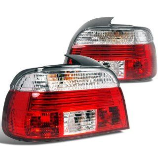 Bmw E39 4 Dr 528I 540I 530I 525I Red Clear Lens Tail Lights: Automotive
