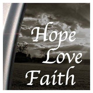 HOPE LOVE FAITH Decal Car Truck Bumper Window Sticker   Themed Classroom Displays And Decoration