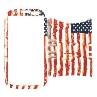 Cell Armor I747 RSNAP TE529 Rocker Snap On Case for Samsung Galaxy S3 I747   Retail Packaging   Distressed USA Flag: Cell Phones & Accessories