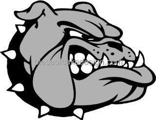 6" Round ~ Growling Bulldog Team Mascot ~ Edible Image Cake/Cupcake Topper!!! : Dessert Decorating Cake Toppers : Grocery & Gourmet Food