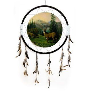 Large Round 26" Native American Dreamcatcher ~Majestic Buck   Prints