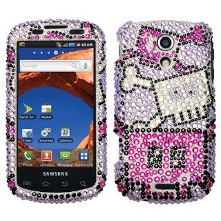Robot Diamante Protector Faceplate Cover For SAMSUNG D700(Epic 4G): Cell Phones & Accessories