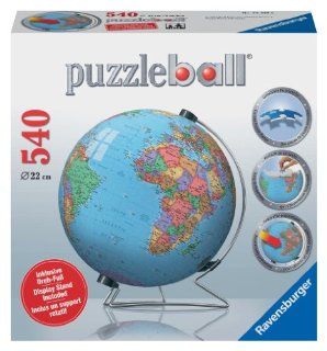 Globe 540 Piece 3D Puzzle Ball: Toys & Games