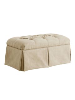 Tufted Skirted Storage Bench by Platinum Collection by SF Designs