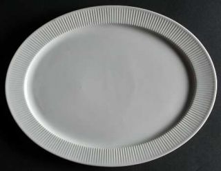 Thomas Brazilia White 13 Oval Serving Platter, Fine China Dinnerware   All Whit
