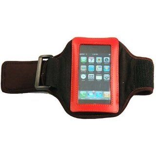 Apple iPhone Accessories Premium Neo ArmBand for Apple iPhone, Black with Red Trim: MP3 Players & Accessories