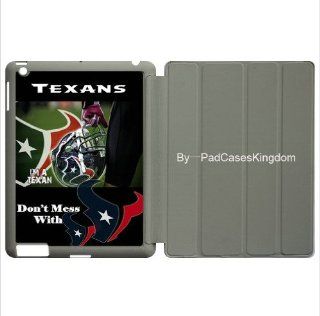 Stand Sleep/Wake Designed iPad 2 & iPad 3 smart protector case with NFL Houston Texans team logo for fans by padcaseskingdom: Computers & Accessories