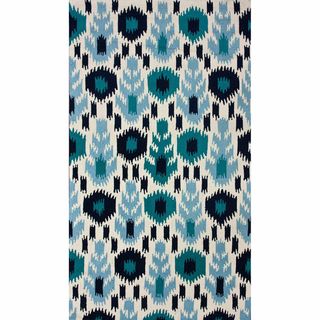 Nuloom Handmade Modern Ikat Ivory Rug (83 X 11)