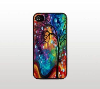 Tree Art iPhone 4 4s Case   Hard Plastic Snap On Custom Cover   Black Cell Phones & Accessories