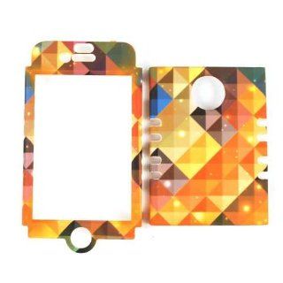 Cell Armor IPHONE4G RSNAP TE551 Snap On Case for iPhone 4/4S   Retail Packaging   Colorful Triangles: Cell Phones & Accessories