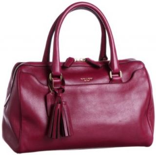 COACH Legacy Haley Leather Satchel 23574 in Deep Port: Top Handle Handbags: Shoes