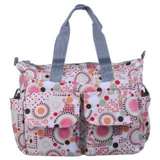 Ecosusi Polka Dot Deluxe Designer Diaper Tote Bag (Pink) : Baby