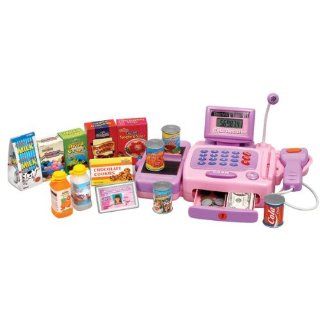 Electronic Pink Cash Register: Toys & Games