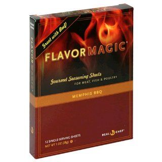 Flavor Magic Gourmet Seasoning Sheets, Memphis BBQ, 12 Count Box (Pack of 3) : Barbecue Seasoning : Grocery & Gourmet Food
