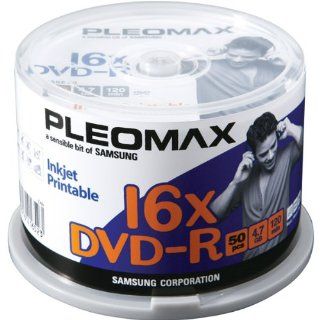 Samsung Pleomax 16X DVD  R White Thermal Printable 50 Disc Spindle: Electronics