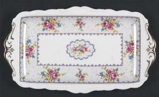 Royal Albert Petit Point Large Sandwich Tray, Fine China Dinnerware   Hampton Sh