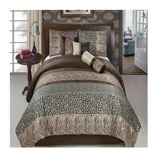 Luxury 7pc king size Safari Comforter set By sheetsnthings  