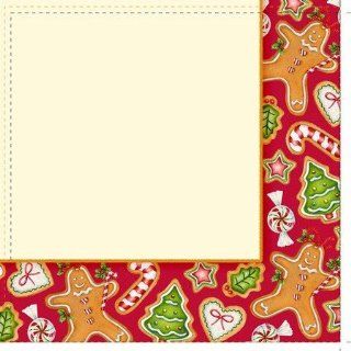 Gingerbread Treats Lunch Napkins 18 Pack   Childrens Party Napkins