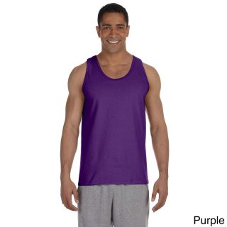 Gildan Mens Ultra Cotton Tank Top Purple Size XXL