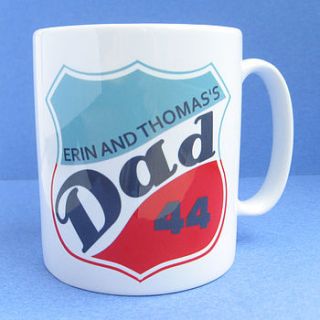 personalised dad ceramic mug by flaming imp