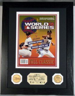 2005 World Series (Chicago White Sox Vs. Houston Astros) Framed Official Program/Coin Set  Sports Related Collectibles  Sports & Outdoors
