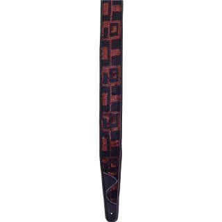 Jodi Head DENNYBROWN Denny 2" Guitar Strap   Brown With Sequins: Musical Instruments
