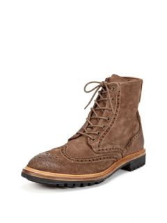 Suede Wingtip Boots by Paul Smith