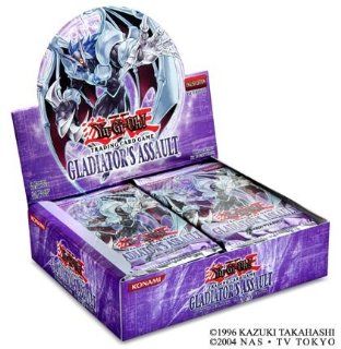 YuGiOh GX Gladiators Assault 1st EDITION Booster Box 24 Packs: Toys & Games