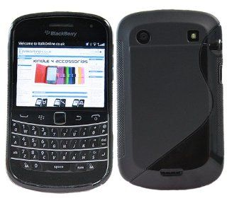 iTALKonline BlackBerry 9900 Bold Touch Slim Grip S Line TPU Gel Case Soft Skin Cover   Black: Cell Phones & Accessories