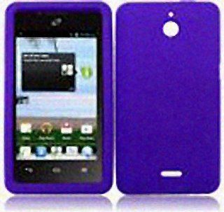 Purple Soft Silicone Gel Skin Cover Case for Huawei Ascend Plus H881C Straight Talk: Cell Phones & Accessories