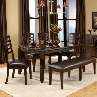Shop Standard Furniture Bella 6 Piece Dining Room Set W/ Faux Marble Top at the  Furniture Store. Find the latest styles with the lowest prices from Standard Furniture