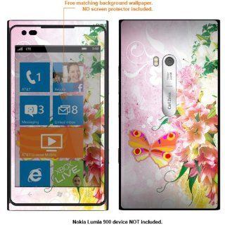 Protective Decal Skin Sticker for Nokia Lumia 910 & AT&T Lumia 900 case cover Lumia900 596: Cell Phones & Accessories