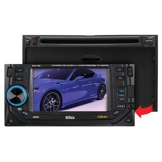 Boss Audio Systems BV9152 4.5 Inch Double DIN Receiver with Touchscreen TFT Monitor/Multimedia, Detachable Front Panel, USB/SD Card Slot, Front Aux In, AM/FM, Wireless Remote : Double Din Radio : Car Electronics