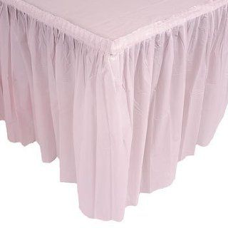 Light Pink Pleated Table Skirt   Easter & Party Supplies: Health & Personal Care