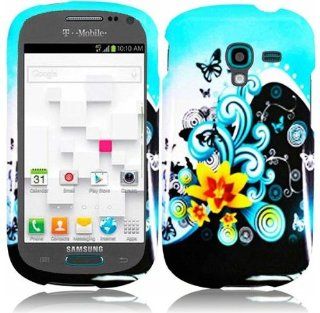 Samsung T599 Galaxy Exhibit ( Metro PCS , T Mobile ) Phone Case Accessory Classic Flowers Hard Snap On Cover with Free Gift Aplus Pouch: Cell Phones & Accessories