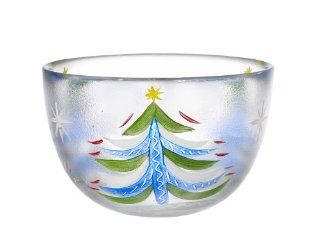 Kosta Boda Christmas Tree Large Bowl: Kitchen & Dining