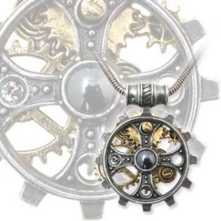 Celtic Steampunk Gears Necklace: Clothing