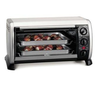 Rival TO606 6 Slice Counter Top Oven with Convection, Brushed Stainless Steel: Toasters: Kitchen & Dining